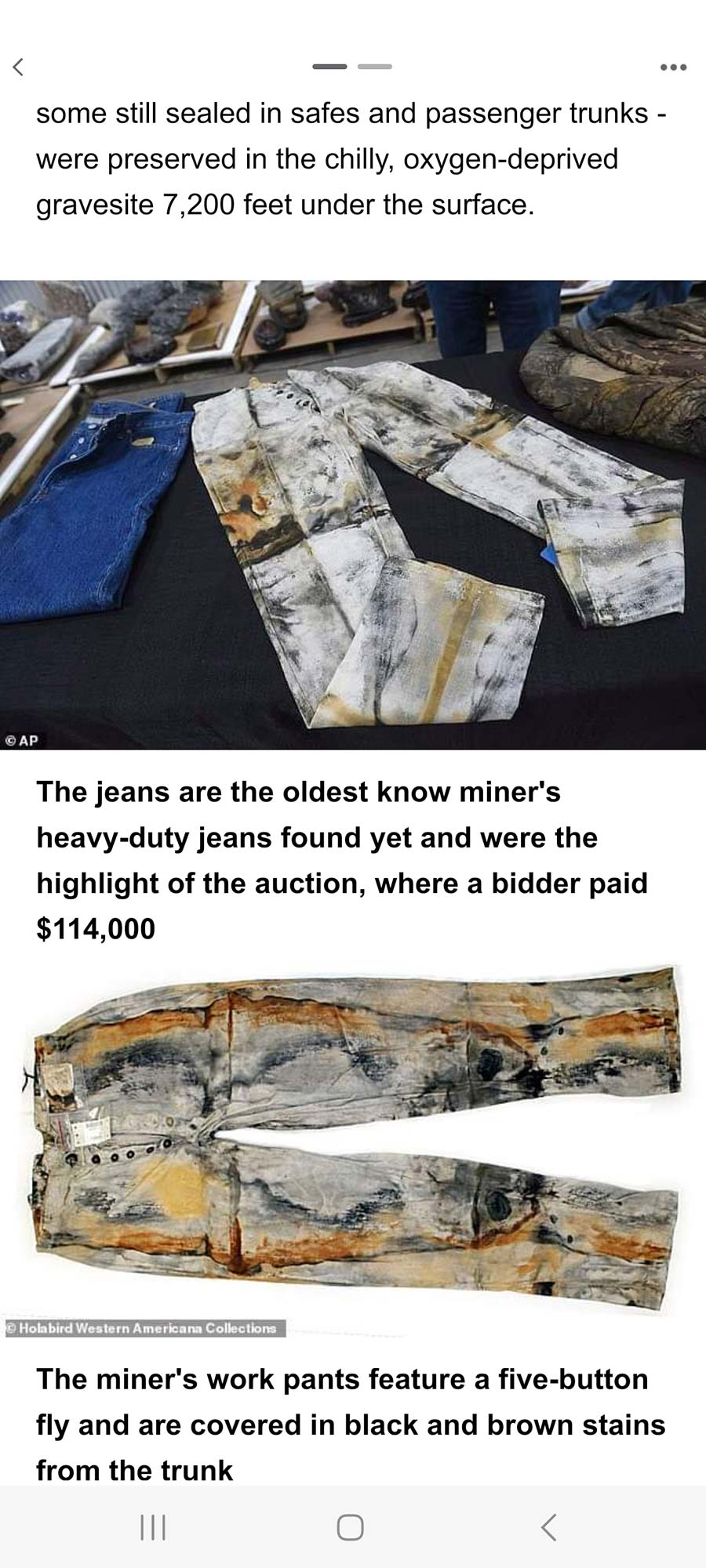 Levi's - Vintage Jeans Sold For £87,000