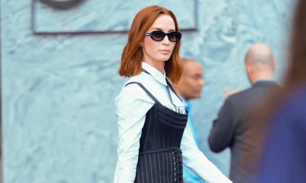 The Devil Wears Prada 2 – Wearing Pinstripe Suits To Promote The Film